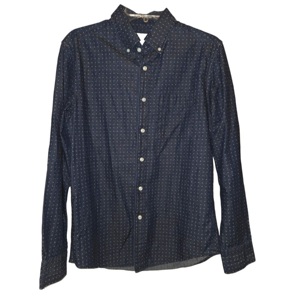 American Eagle Men's Cotton Denim Button Down Shirt
